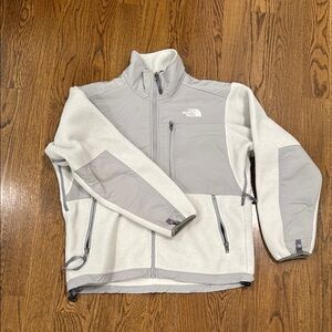 The North Face Gray and White Jacket